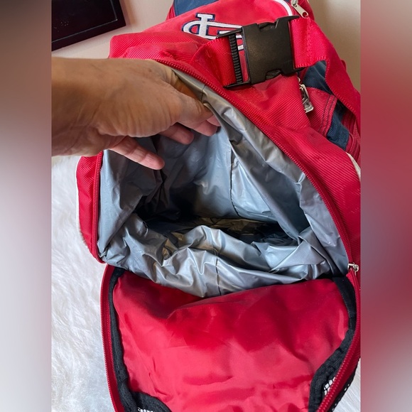 MLB Cardinals Red and Blue Duffel Bag - Picture 7 of 14